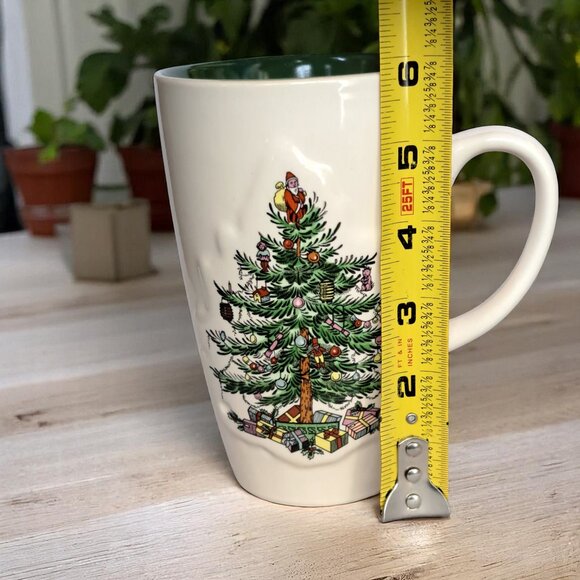 SPODE: "CHRISTMAS TREE" 22 OZ LATTE MUG IN ORIGINAL BOX - Picture 11 of 11